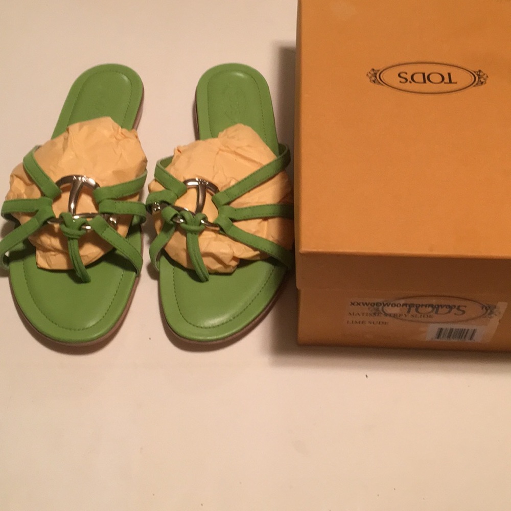 Tod's Matisse Strapy Slides. Size 10.